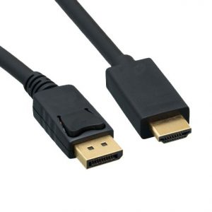 Display Port Male – HDMI Male 4K Monitor Cable 1.8M