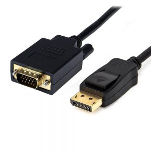 Display Port Male to D-Sub Male Monitor Cable 1.8M