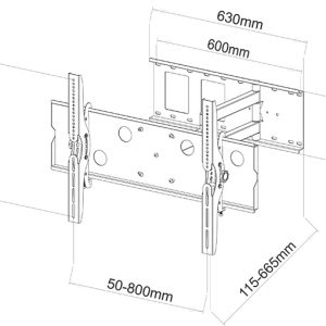 X-Large Articulated TV Wall Bracket