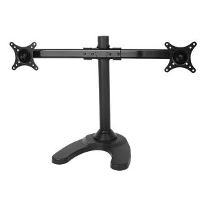 Curved Two Monitor Desk Stand