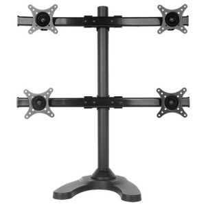 Curved Four Monitor Desk Stand