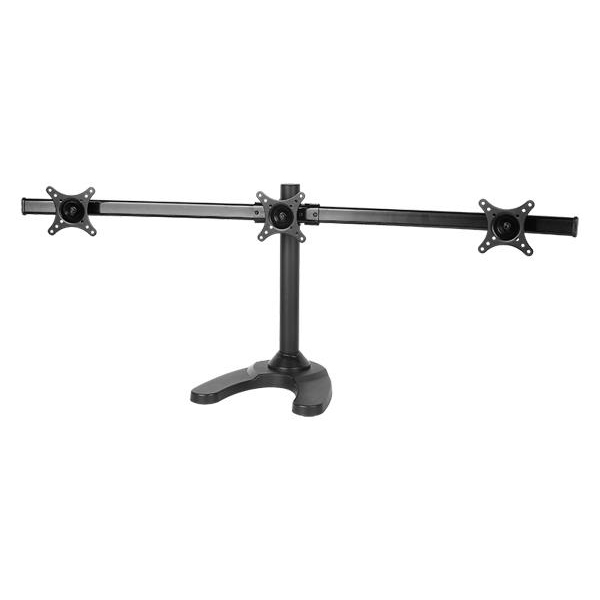 Curved Three Monitor Desk Stand