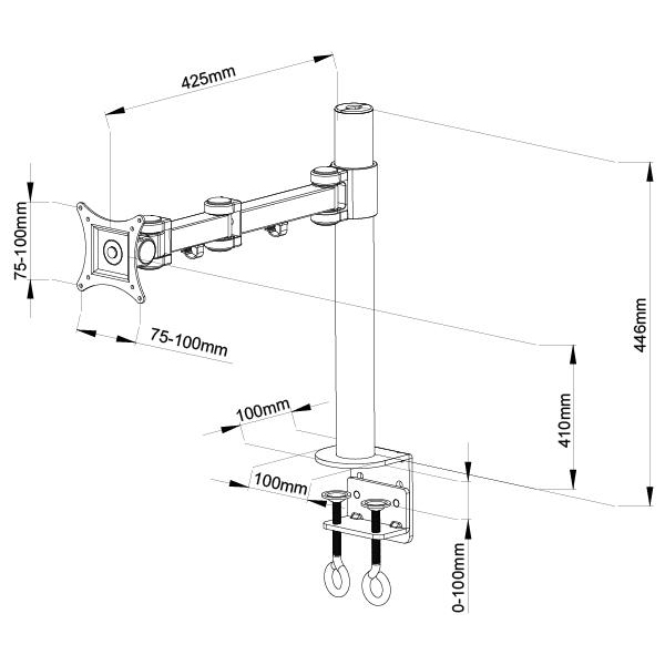 Single Monitor Desk Mount - Image 5